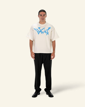 Labyrinth OG “ Oversized Tee “ Off White X Blue