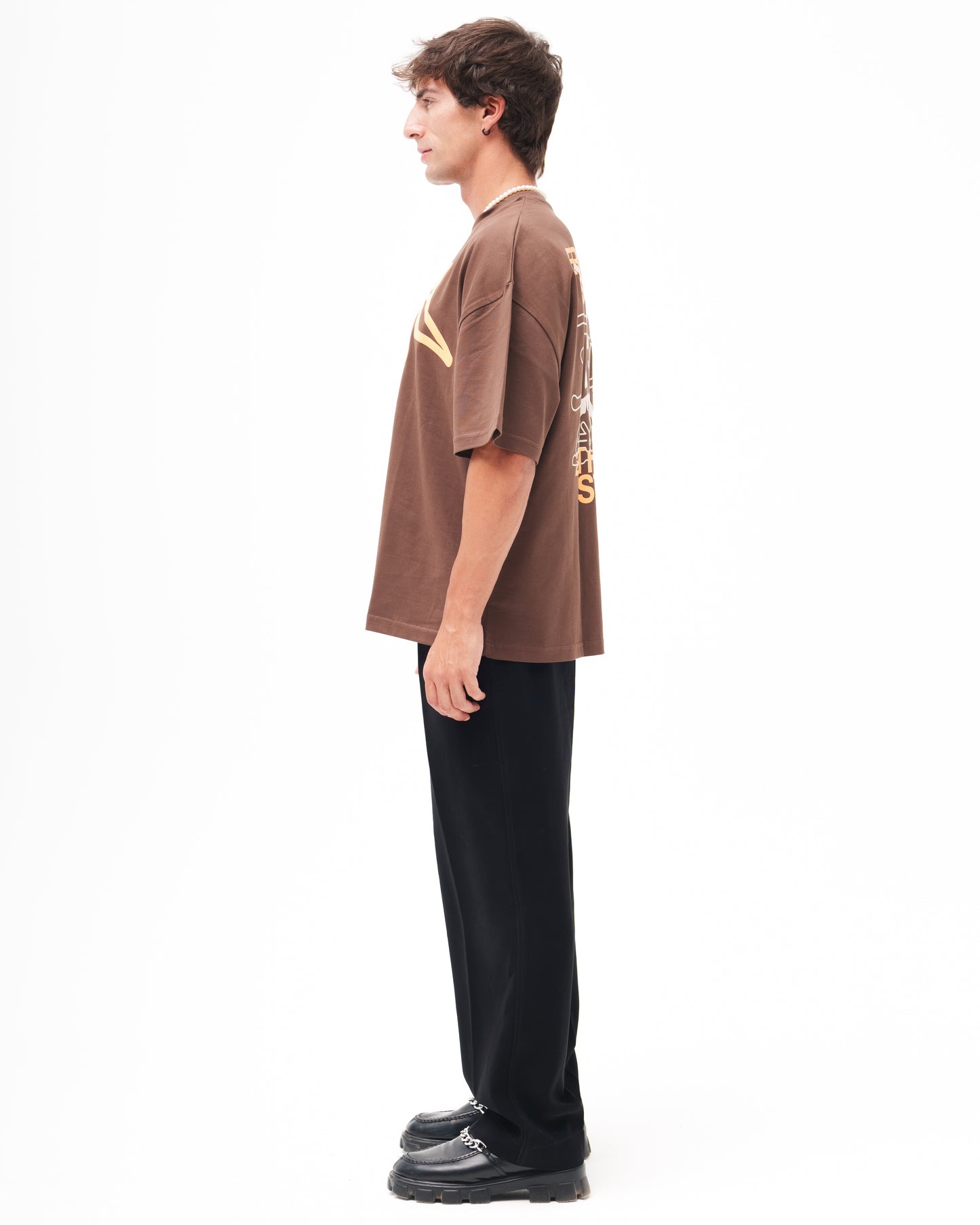 “FROM THE STREETS BROWN” Oversized Tee