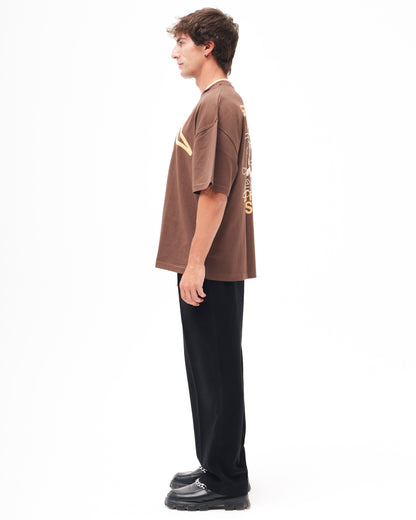 “FROM THE STREETS BROWN” Oversized Tee