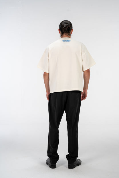 Labyrinth OG “ Oversized Tee “ Off White X Blue