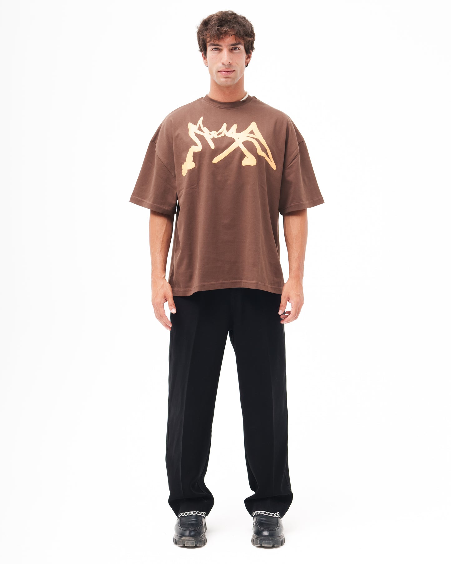 “FROM THE STREETS BROWN” Oversized Tee